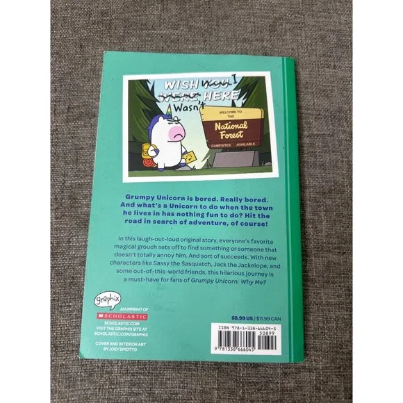 Grumpy Unicorn Hits The Road Graphic Novel By Joey Spiotto - Picture 2 of 3